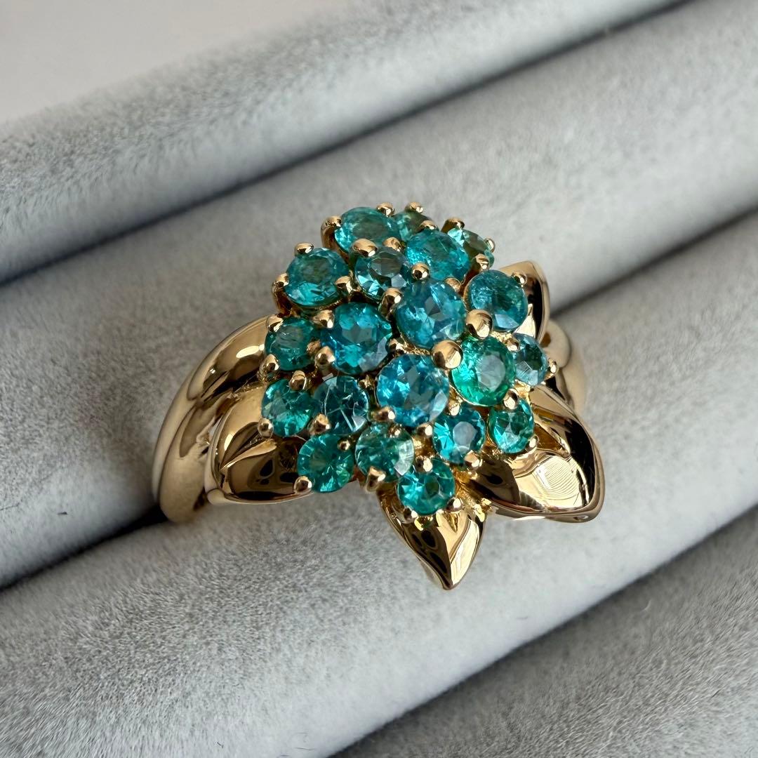 【専用】パライバトルマリン 0.73ct K18 YG リング 12.5号