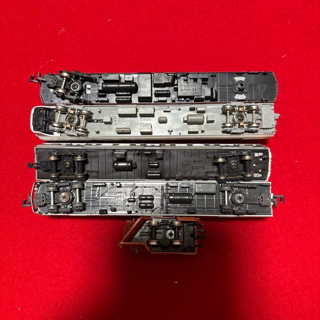 レールセット 多数部品大量まとめ出品ジャンク品tomix 他 レール車両6台
