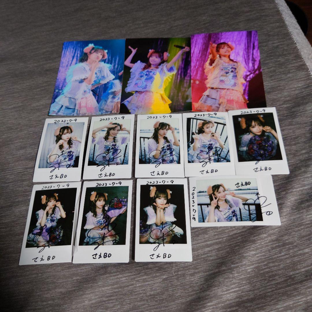 ババババンビ さえぴの生誕祭 岸みゆのサイン入りチェキ＋ブロマイド3