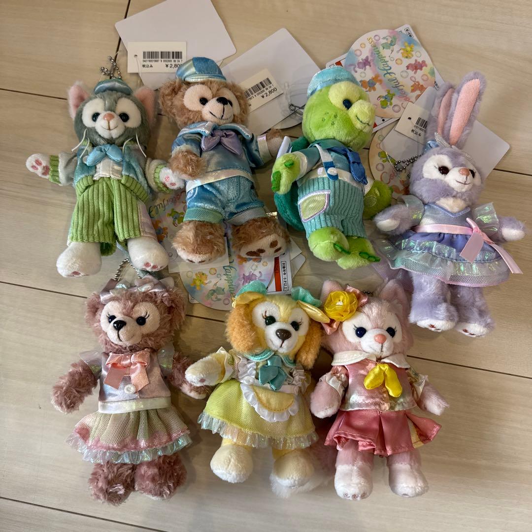 東京ディズニーシー 20周年 ぬいぐるみバッジ ダッフィー カラフル