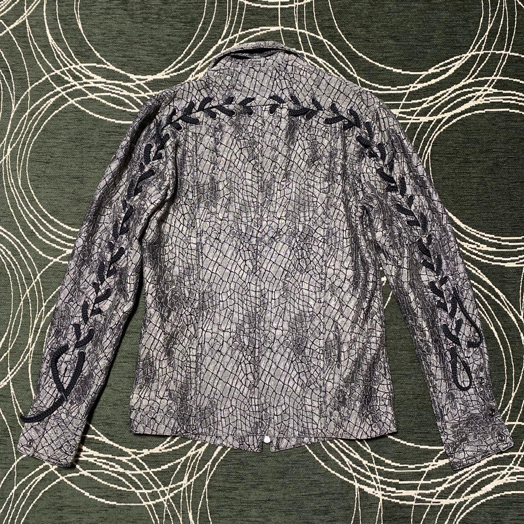 Tornado mart crocodile lace up jacket