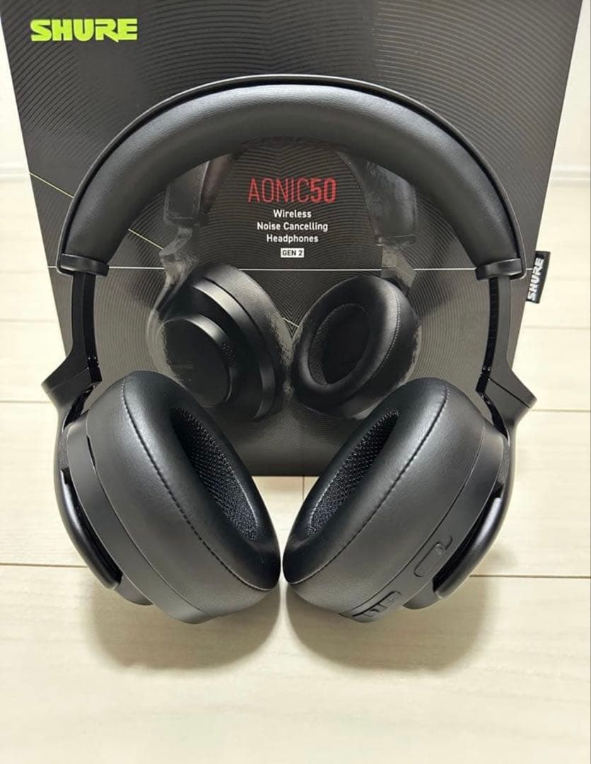 【美品】SHURE AONIC50 GEN2 ワイヤレスヘッドホン◎ノイキャン Shure AONIC 50 Gen2 (第2世代) | 空間オーディオに対応するノイキャン