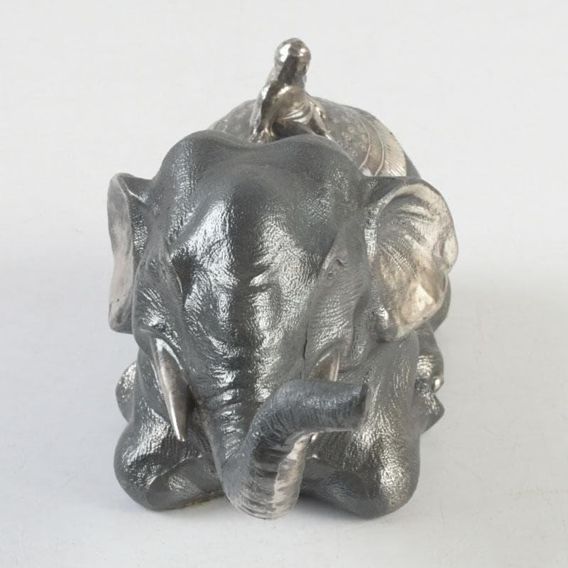あんちん製 合金 象に人物 インク壷 蓋物 V 9307 - メルカリ