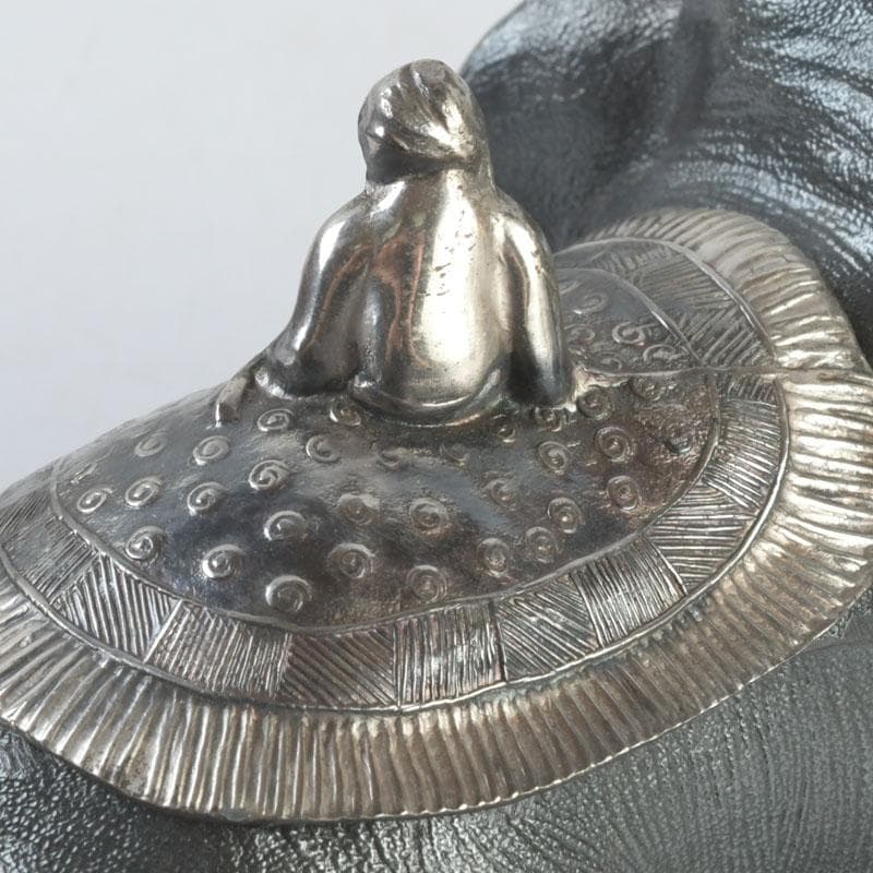 あんちん製 合金 象に人物 インク壷 蓋物 V 9307 - メルカリ