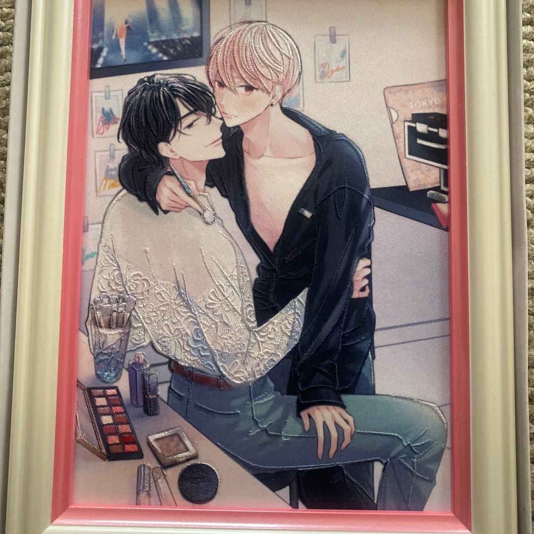 楢島さち コスメティックプレイラバー アニメイトBLバーチャル展 刺繍アート