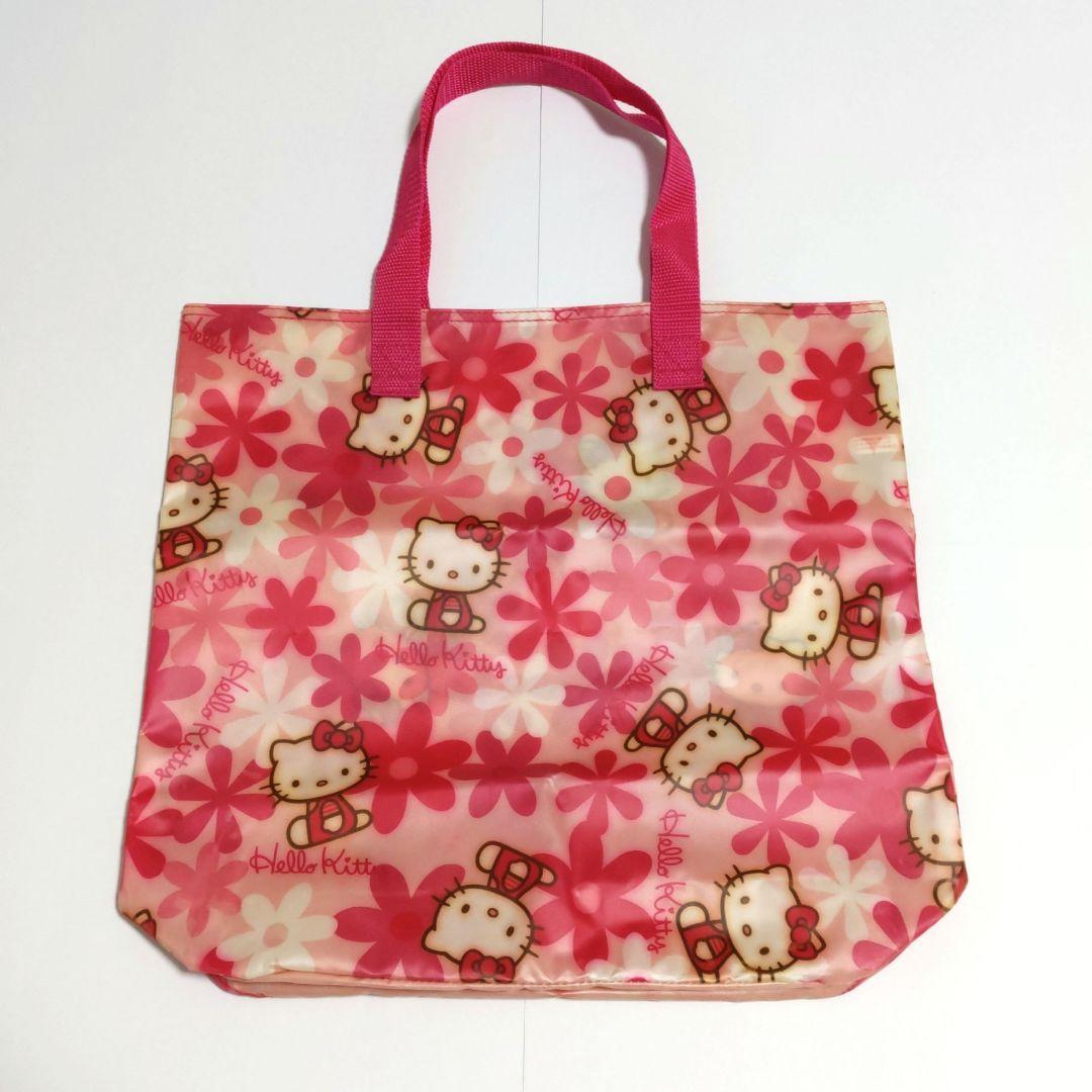 2000年】平成レトロ ハローキティ トートバッグ 花柄 サンリオ レア