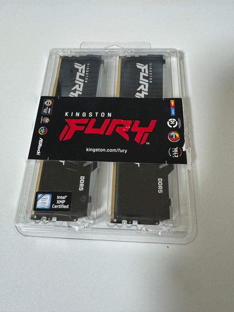 KINGSTON FURY DDR5 メモリ　16GB 2枚組 Kingston FURY Beast 16GB 5200MHz DDR5 CL40 Desktop Memory Single