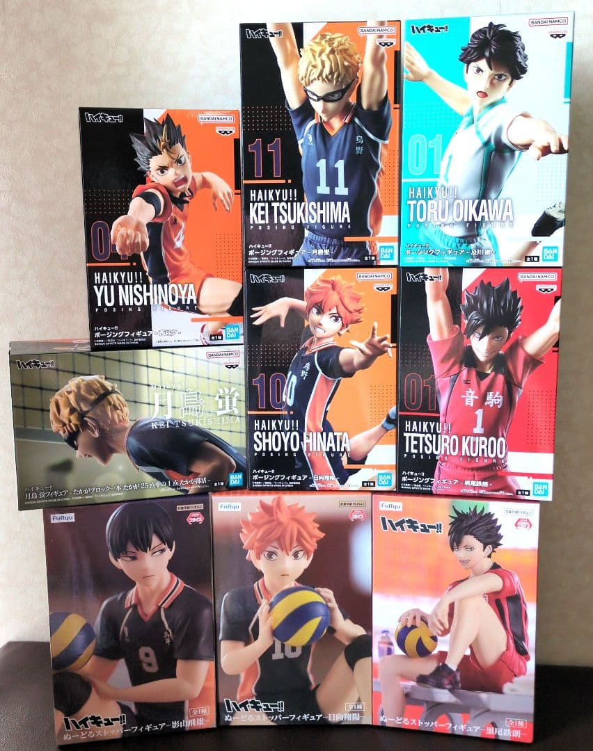 ハイキュー!! フィギュア 9体セット ハイキュー!! フィギュア 9体まとめ売り - メルカリ