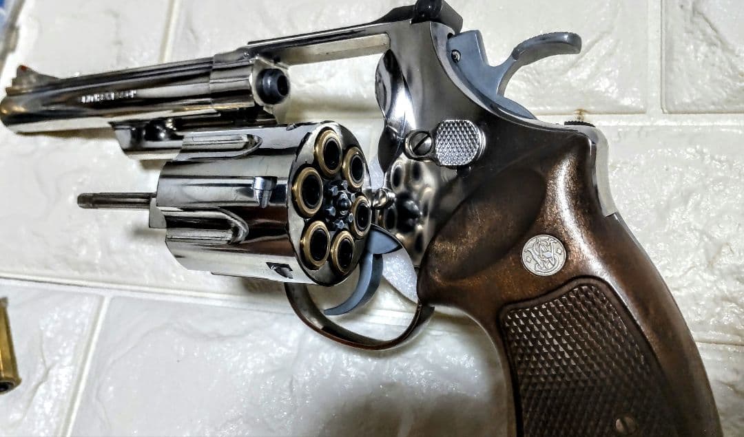 ❮神推し❗️❯マルシン 44マグナム ガスガン クロームメッキ Xカートかも