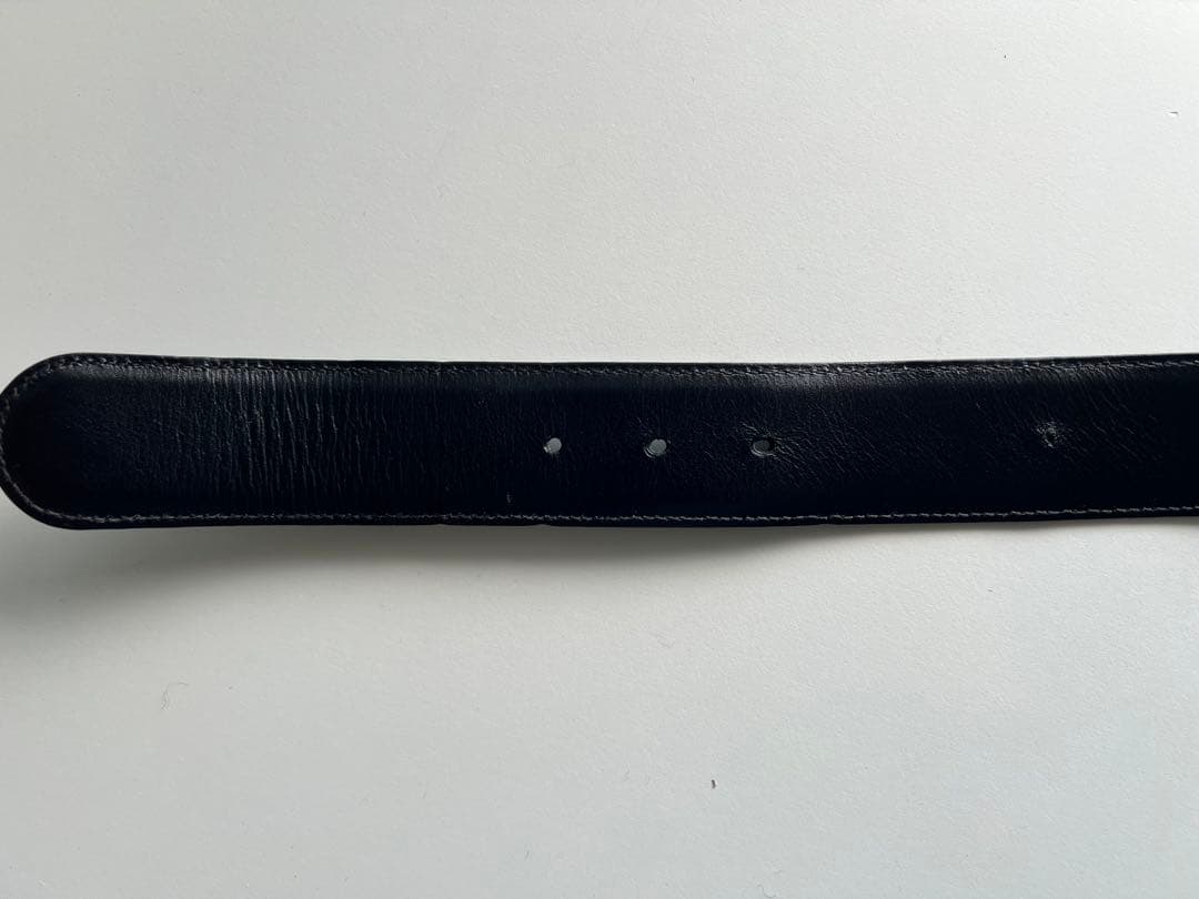 最終値引‼️GUCCI ブラックベルト GGロゴ 85-34