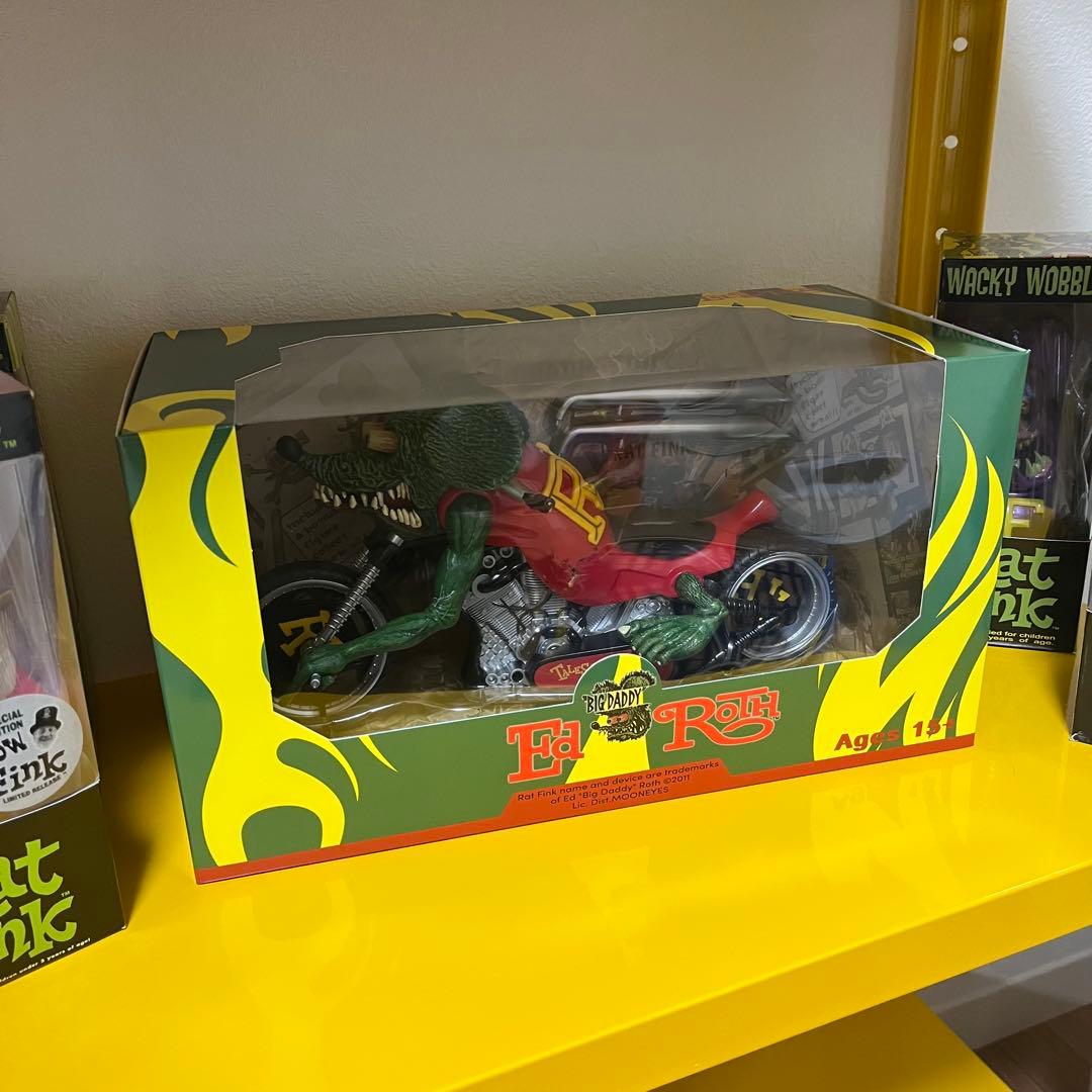 箱付き/ラットフィンク/Rat Fink/バイク/フィギュア/スタチュー