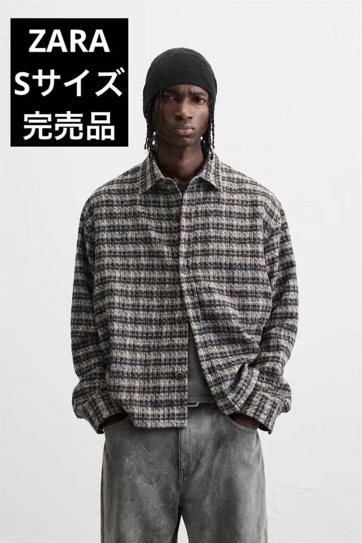 ZARA ザラ ソフトテクスチャー素材シャツジャケット Sサイズ 完売品
