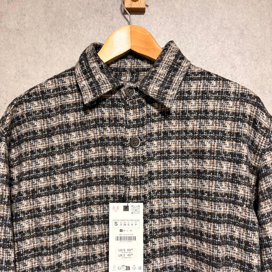 ZARA ザラ ソフトテクスチャー素材シャツジャケット Sサイズ 完売品