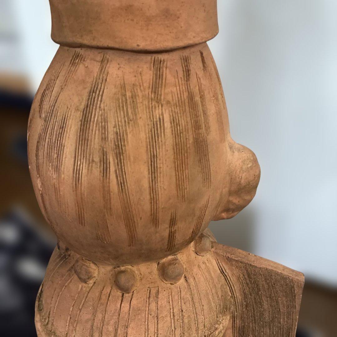 《はにわ》花瓶　レトロ置物　高さ53cm