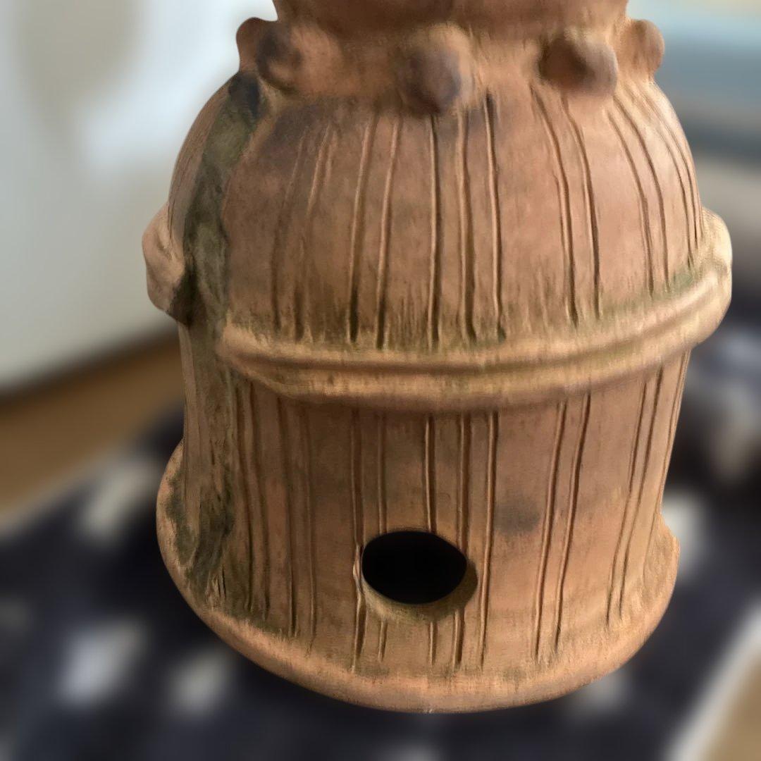 《はにわ》花瓶　レトロ置物　高さ53cm