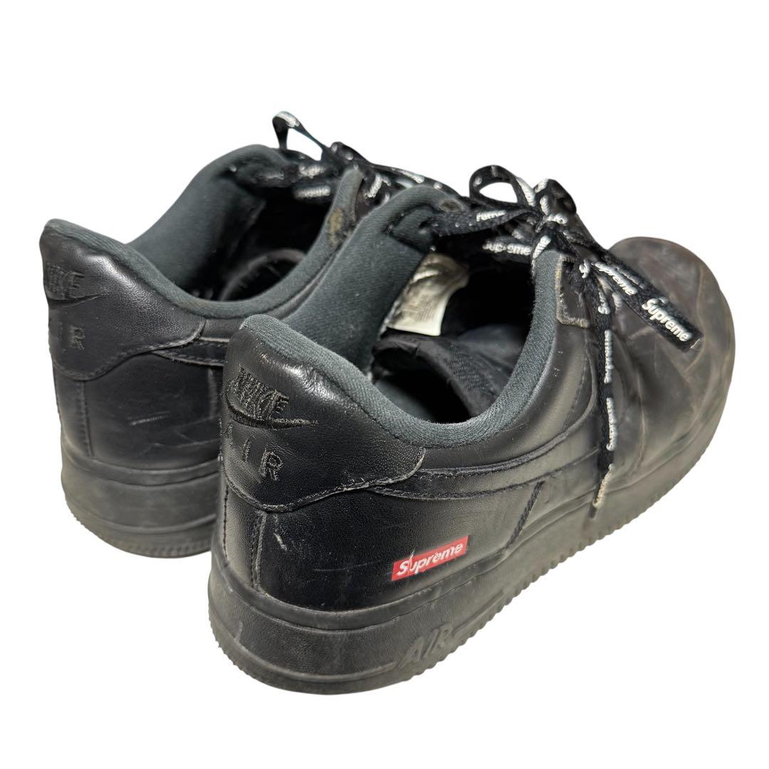 シュプリーム×ナイキ エアフォース1 ロー “ブラック” 27.5cm 箱あり