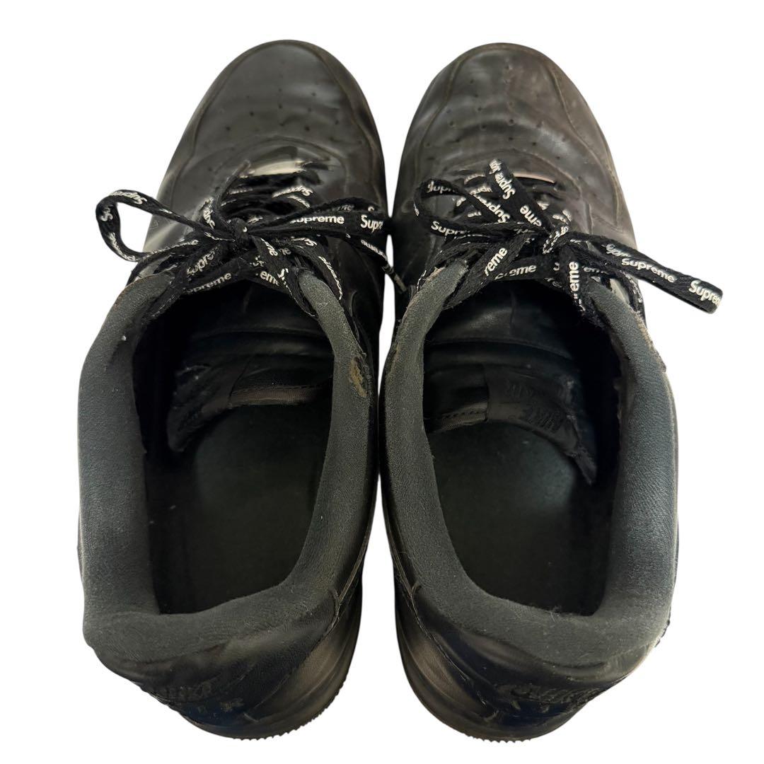 シュプリーム×ナイキ エアフォース1 ロー “ブラック” 27.5cm 箱あり