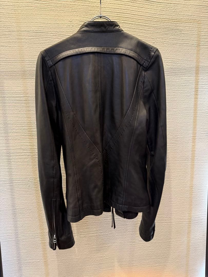 00s ekam leather gimmick jacket biker - メルカリ