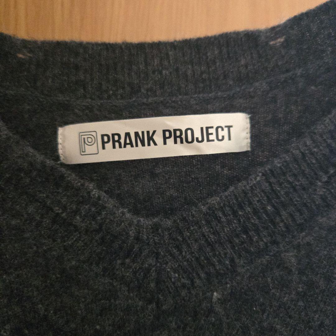 PRANK PROJECT チャコールグレー ウール カシミヤ ダメージニット