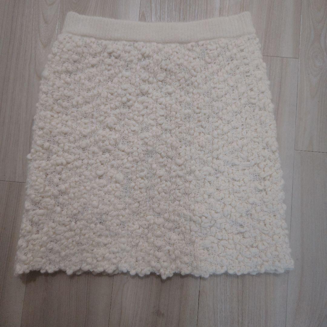 シェリエ🤍bijou button bubble cropped knit bijou button bubble