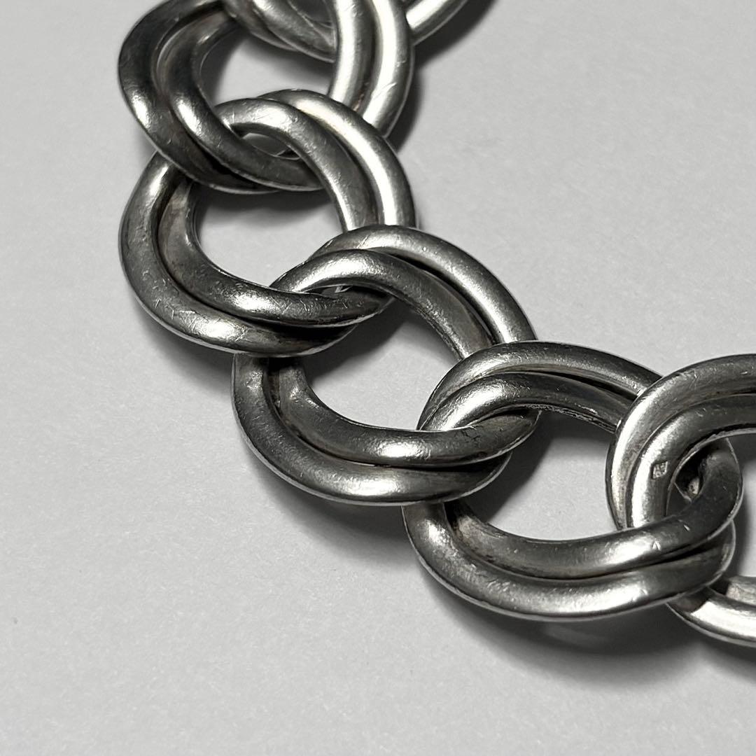 Special 60's フランス製 ダブルチェーンブレスレット シルバー800