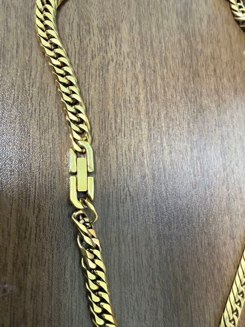 純チタンe-housekiya 喜平6面ダブルネックレス 50cm 6.5mm