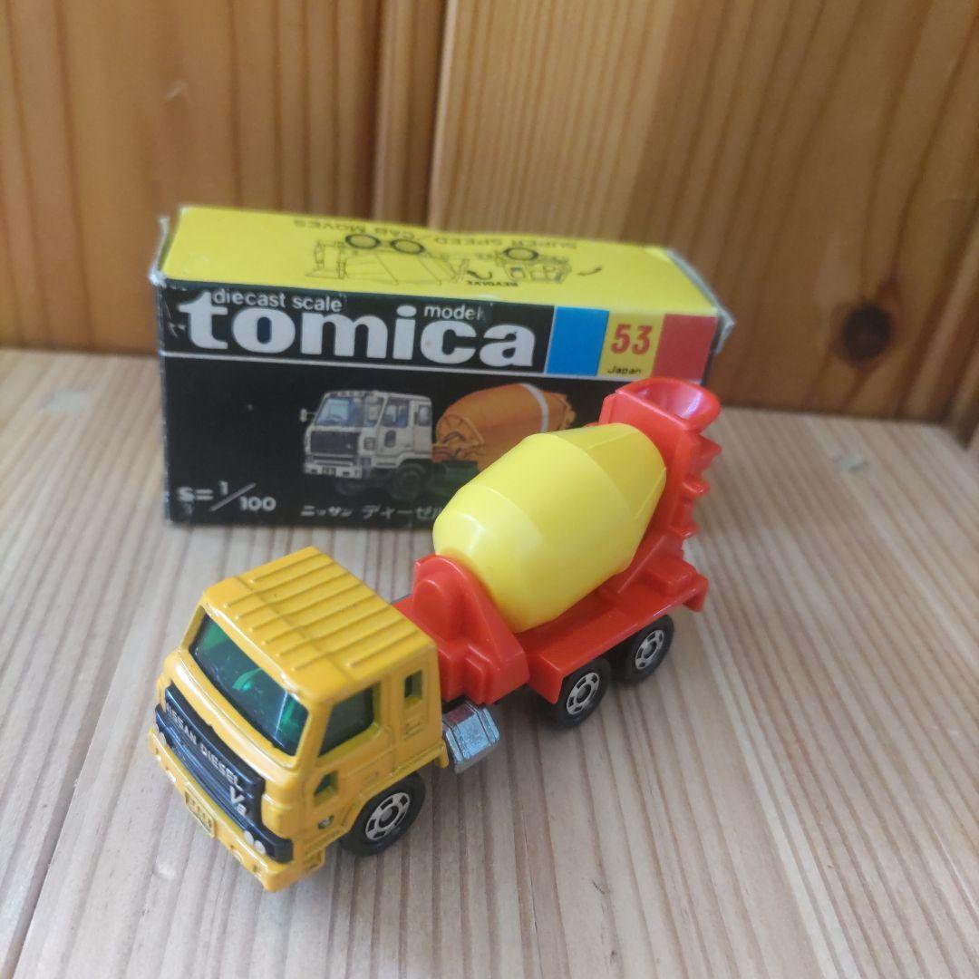 53 日産ディーゼル ミキサー車・黒箱トミカ - メルカリ