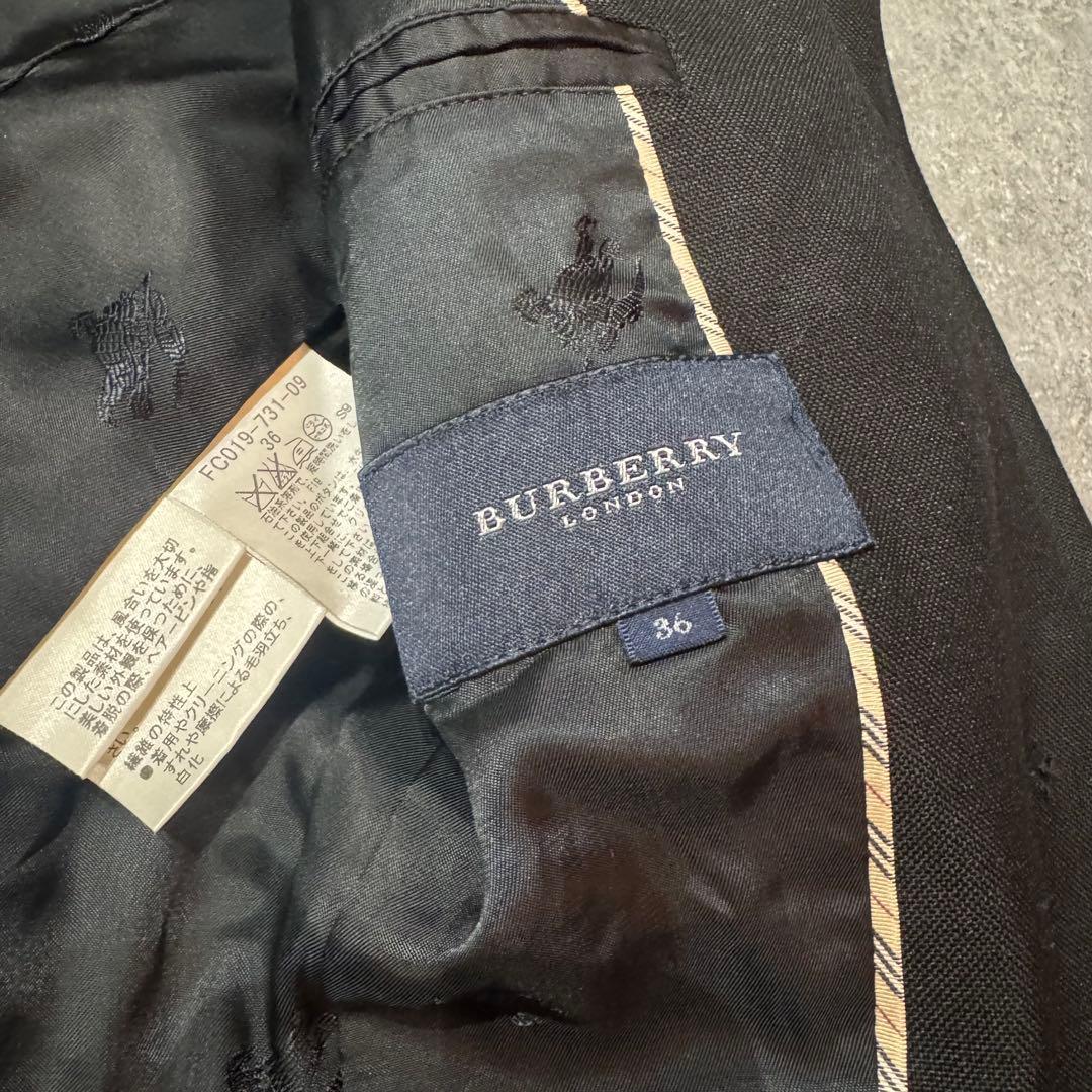 美品BURBERRY LONDON セットアップ シルク 黒 ノバチェック S - スーツ