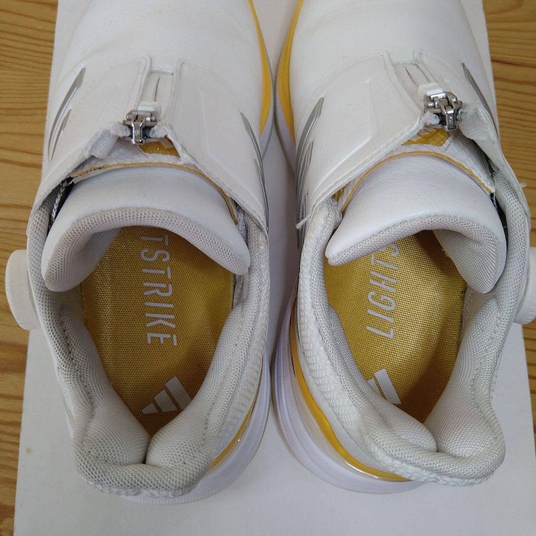 現行モデルadidas ゴルフシューズ ソーラーモーションボア 22.5cm 白