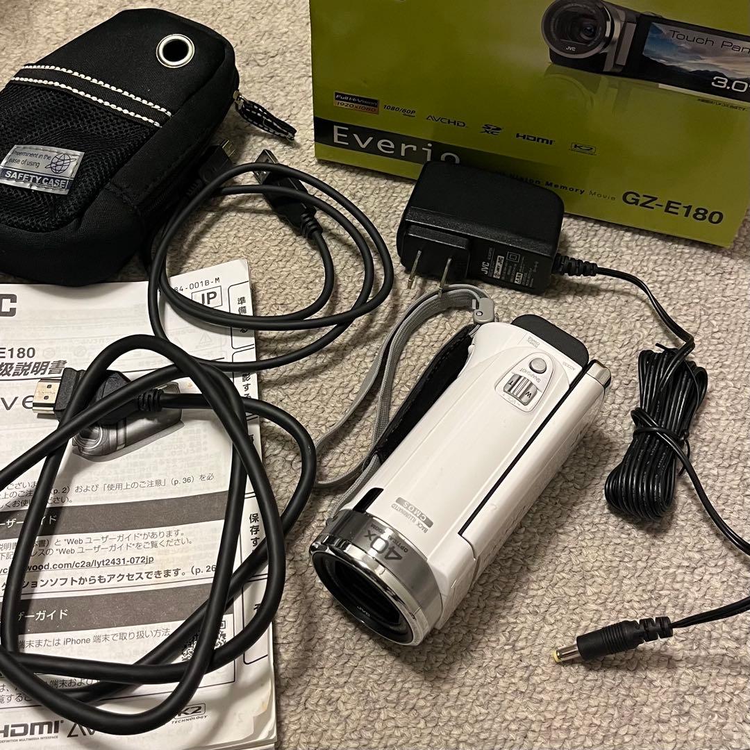 【週末限定値下】Everio GZ-E180-W ビデオカメラ / JVC Amazon | JVCKENWOOD JVC ビデオカメラ EVERIO GZ-EX370 内蔵メモリー