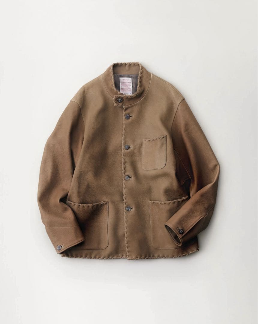 25SS NICENESS SIMONON ディアスキン レザージャケット L - メルカリ