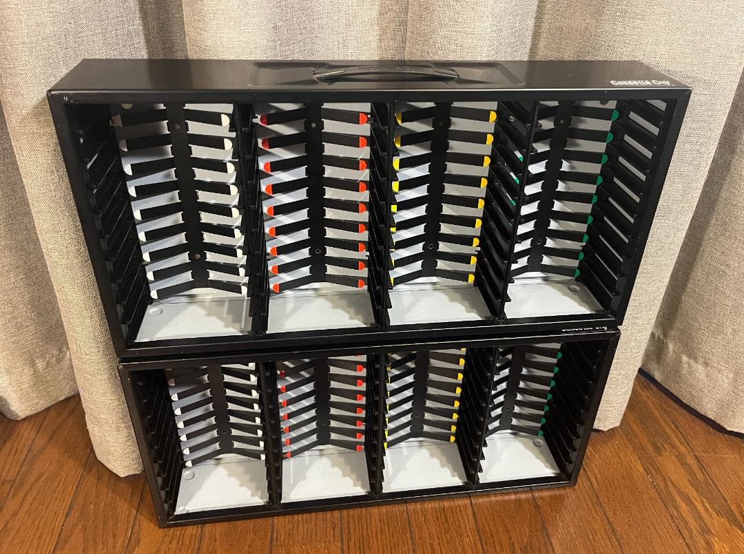 Cassette City カセットテープ 収納ラック ケース 50本 2台 - メルカリ