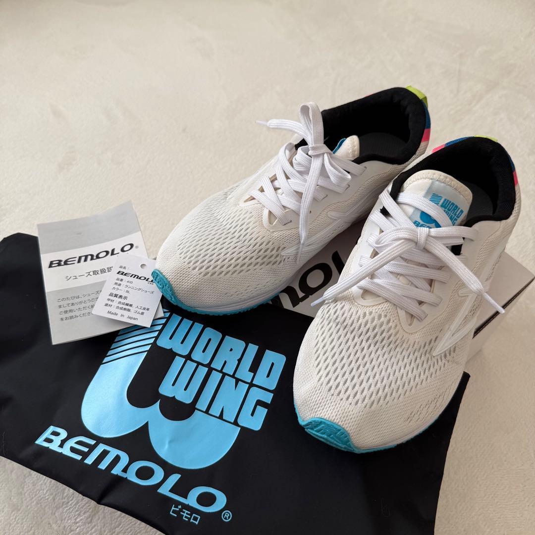 【大人気】BEMOLO ビモロシューズ　23.0cm ホワイト　白　スニーカー