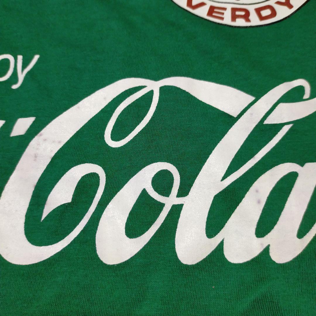 希少 coca cola コカコーラ 読売ヴェルディ コラボTシャツ F 非売品