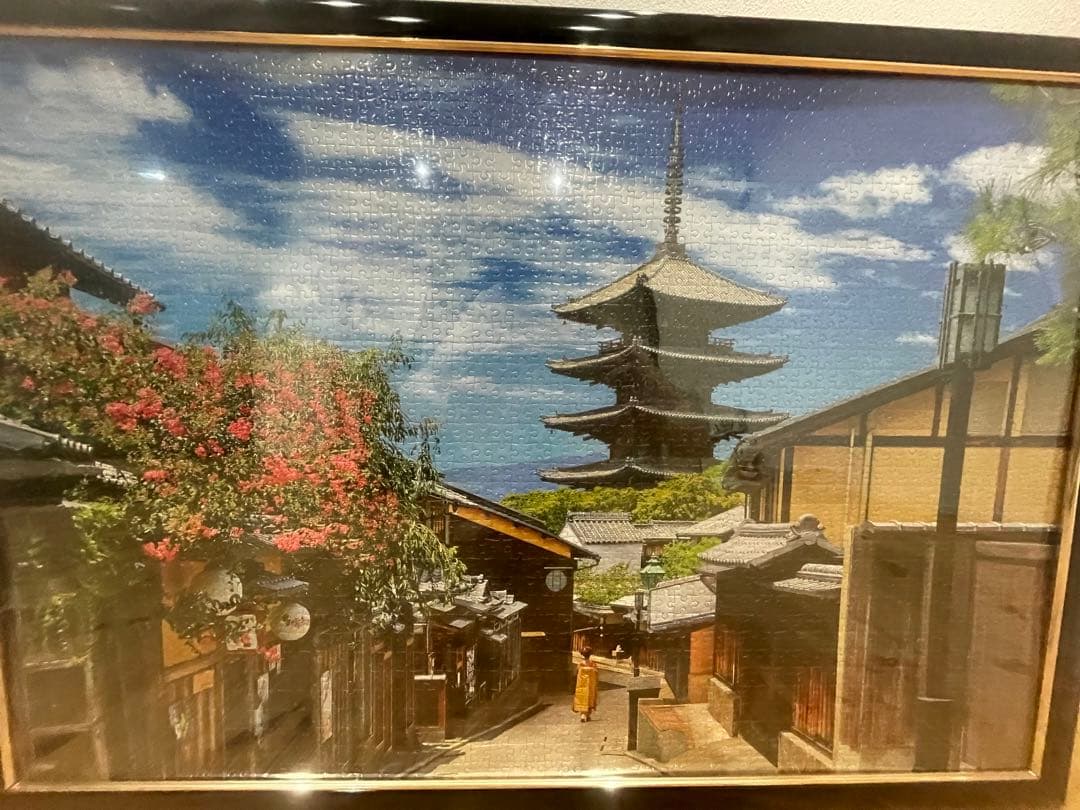 ジグソーパズル用デザイン完成品3点セット　フレーム付き