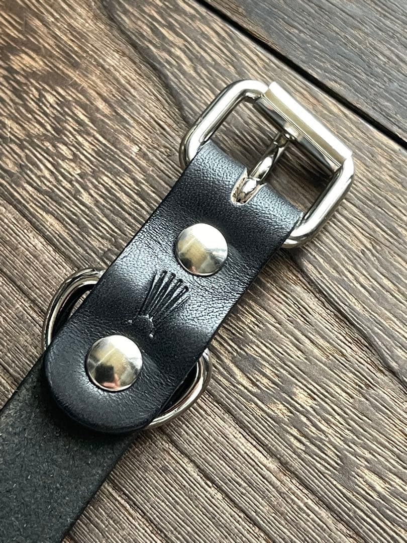 スタッズナローロングベルト シルバー 昭南ベンズoval longcustom