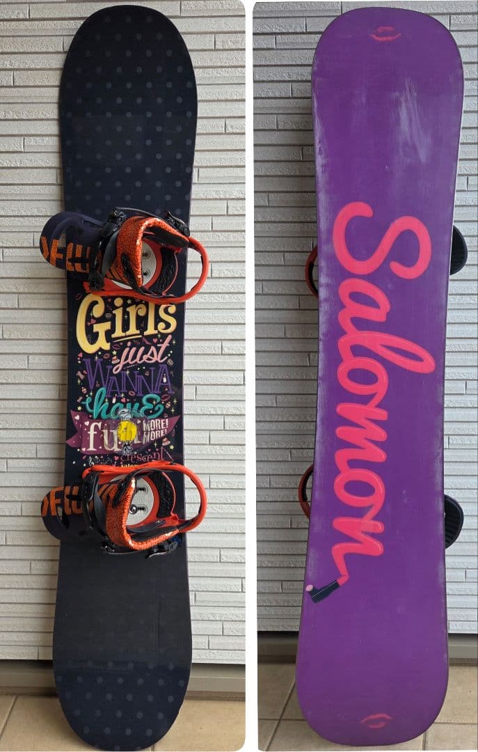 永久ワックス無料】147cm SALOMON×FLUX スノーボードセット - メルカリ