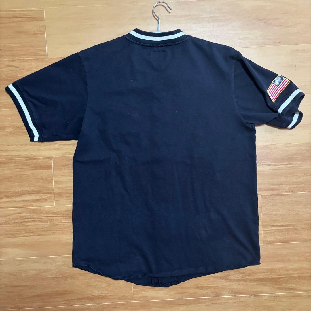 STUSSY ステューシー ベースボールシャツ 黒 ブラック L - メルカリ