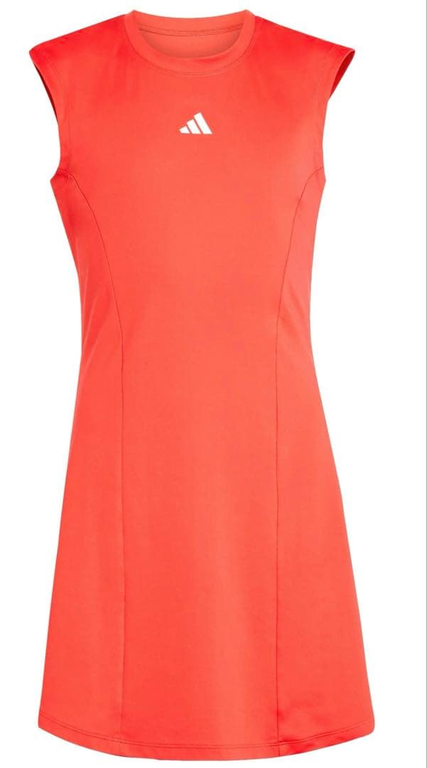 新品　テニス　ノースリーブ レッドドレス　MからL相当 新品 テニス ノースリーブ レッドドレス MからL相当