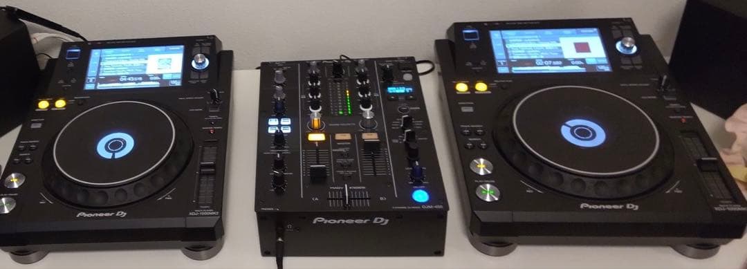XDJ-1000MK2 ターンテーブル✖️2 DJM-450 DJミキサーセット xdj-1000-djm-450.jpg
