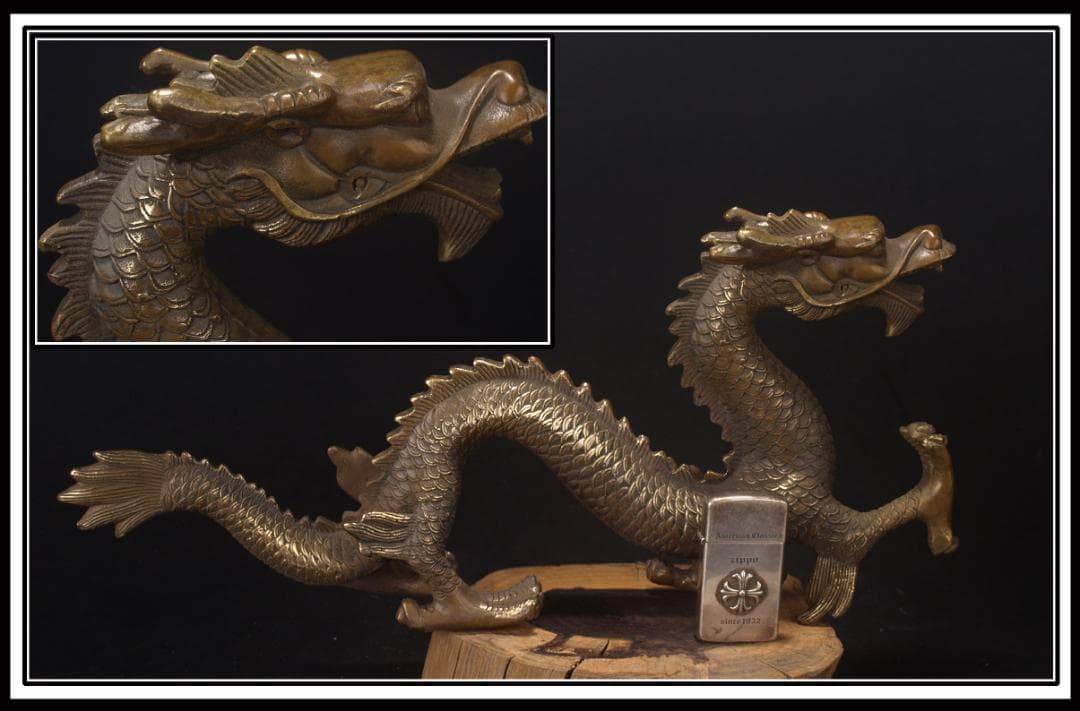 骨董市仕入れ　中国清時代の置物　ヤモリ　縁起物　骨董品 AK883A6-3 青銅 ウェン王子と虎 12y812 やかん 銅瓶 骨董品 縁起物 中国 古物 鐘