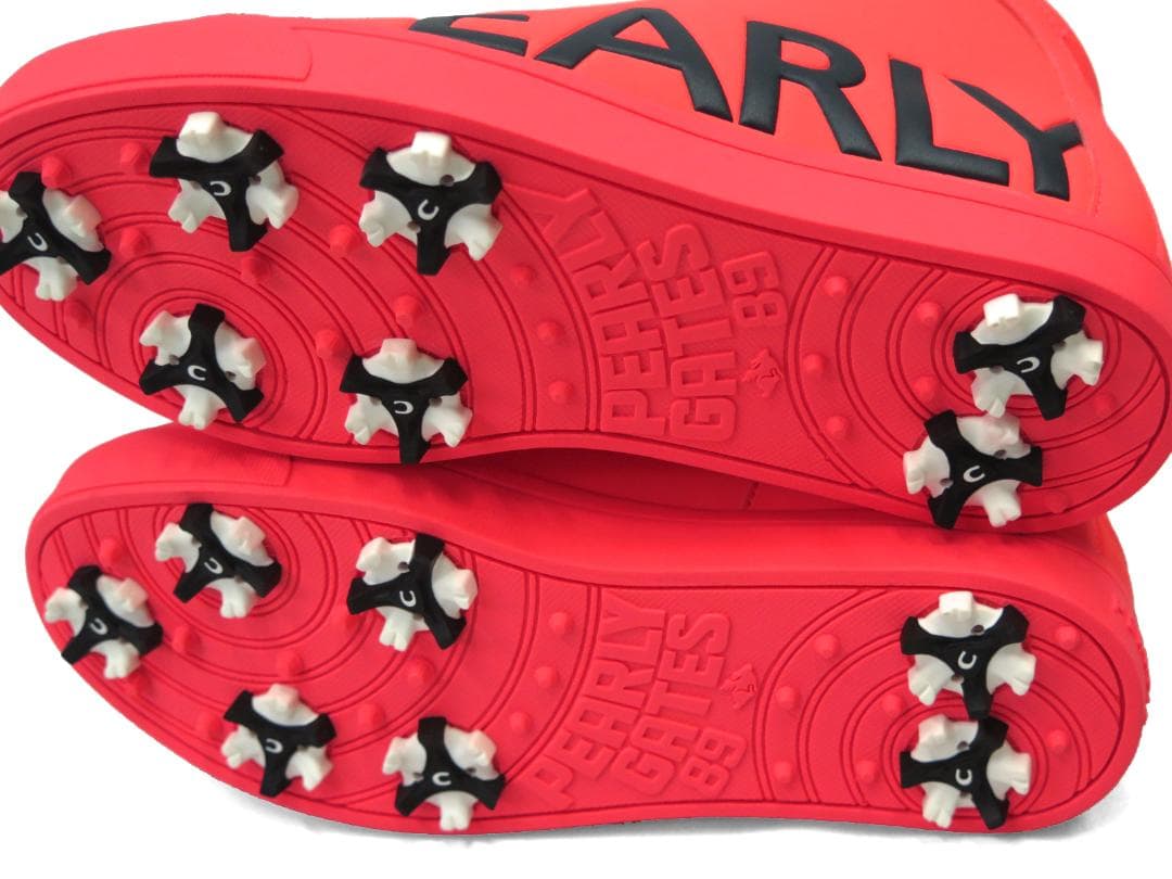 展示品●パーリーゲイツ●サイドロゴ　ミドルカット　スパイクシューズ　23.5cm