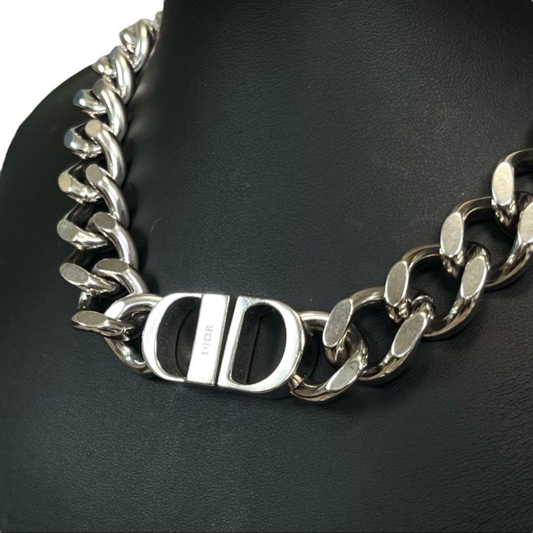 Dior シルバーチェーンネックレス CD アイコン 喜平 - メルカリ