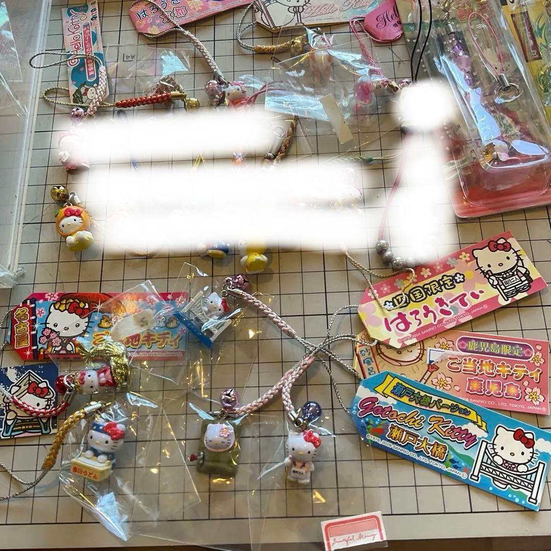 ハローキティ 90個 ご当地 キティ 根付 ストラップ まとめ売り