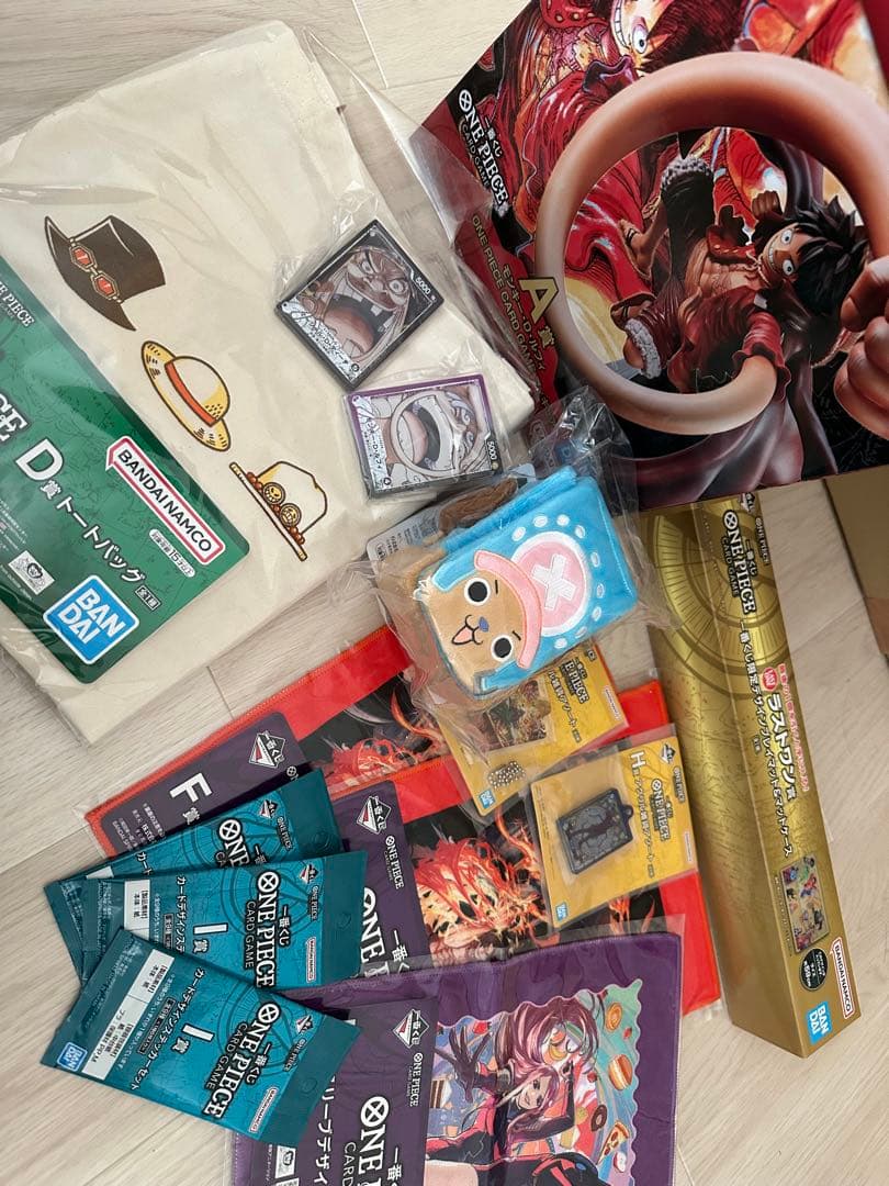 一番くじ　ワンピース　カードゲーム　Ａ賞　ルフィ ラストワン賞+おまけ付き