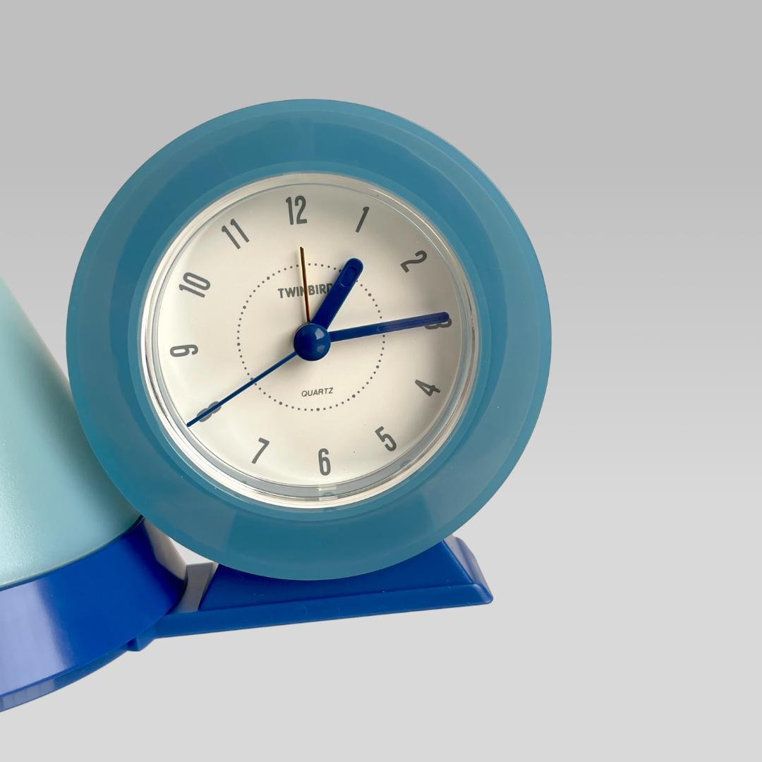 美品 90s【TWINBIRD】ポストモダン ナイトランプ デスククロック 時計