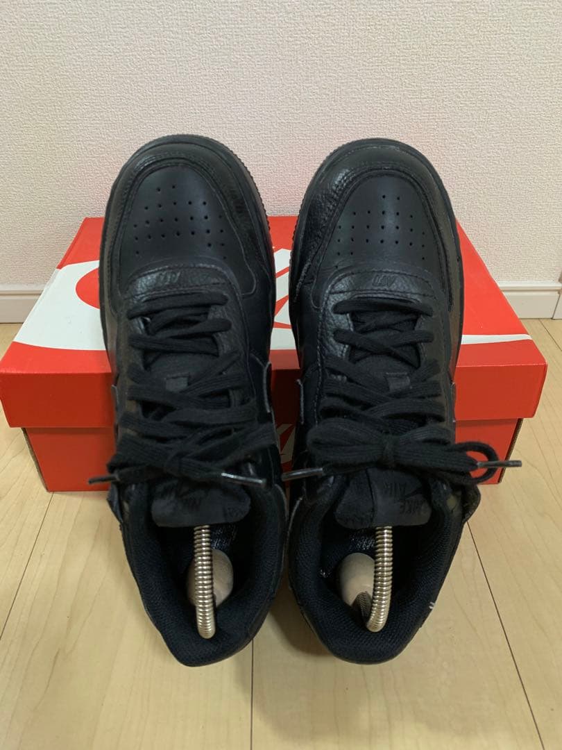 ナイキ　エアフォース1 シャドウ　ブラック　24.5cm