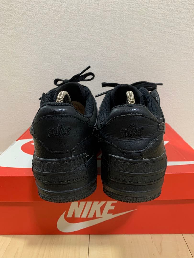 ナイキ　エアフォース1 シャドウ　ブラック　24.5cm