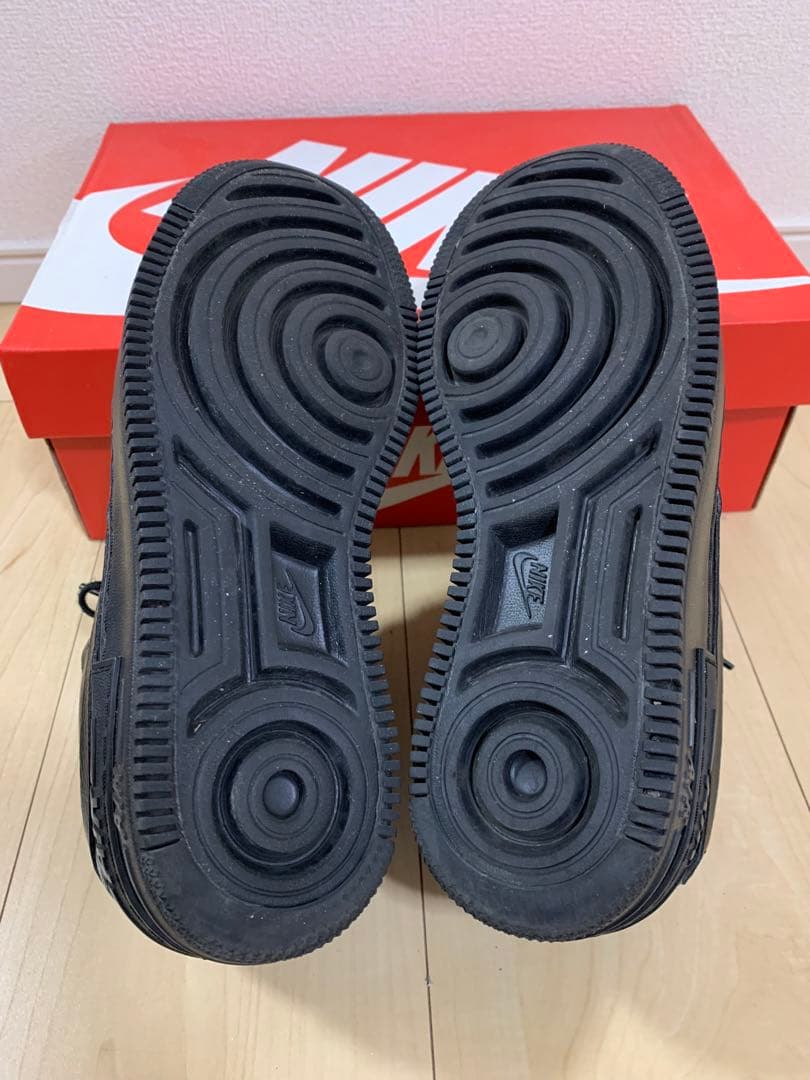 ナイキ　エアフォース1 シャドウ　ブラック　24.5cm