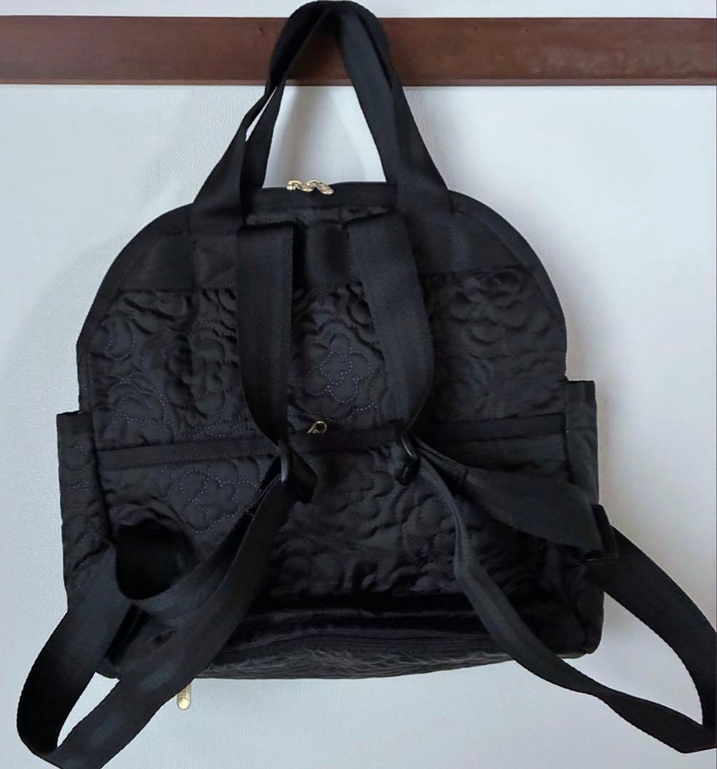 レスポートサック パフィーブロッサムズ 2wayリュック バックパック 黒